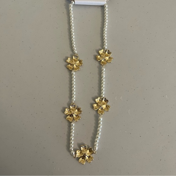 SUGARFIX by BaubleBar Gold and Pearl Butterfly Necklace - Picture 7 of 7